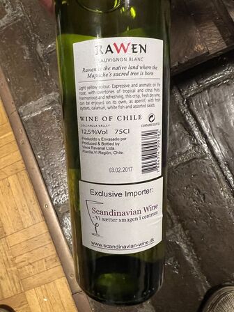 3 fl. RAWEN - SAUVIGNON BLANC 2016