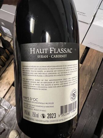 6 fl. HAUT FLASSAC - SYRAH CABERNET 2023