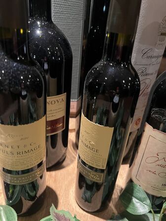 Vintønde inkl. indhold ovenpå