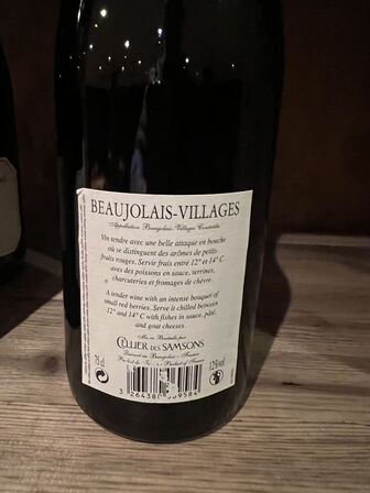 7 fl. CELLIER DES SAMSONS - BEAUJOLAIS 2013