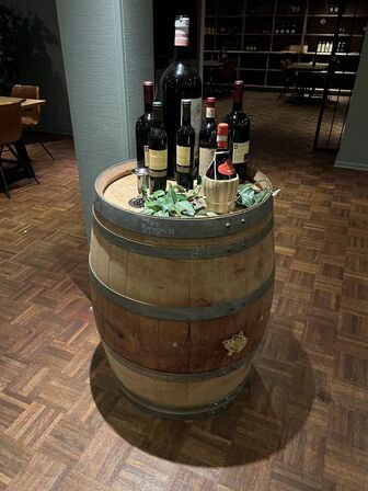 Vintønde inkl. indhold ovenpå