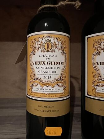 2 fl. CHATEAU DU VIEUX-GUINOT - SAINT-EMILION GRAND-CRU 2015