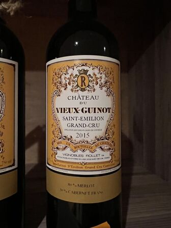 2 fl. CHATEAU DU VIEUX-GUINOT - SAINT-EMILION GRAND-CRU 2015