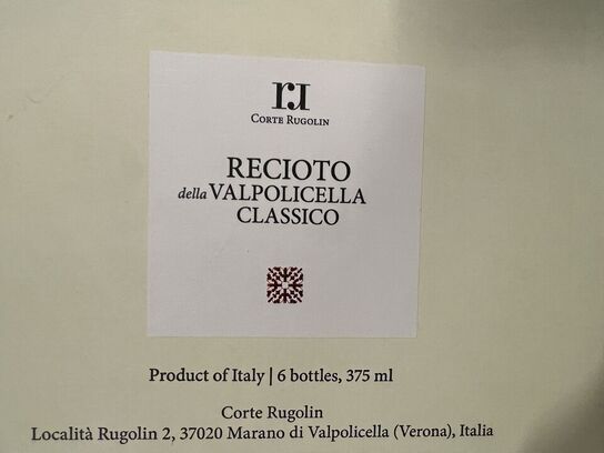 6 fl. CORTE RUGOLIN - CLASSICO 2015 (375 ml)