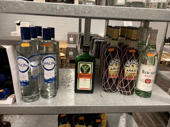 10 fl. OPALINE vodka, BRUGAL rom & RANCADO rom