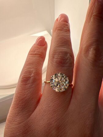 4.00 ct. Solitaire ring med IGI-certificeret lab-grown diamant