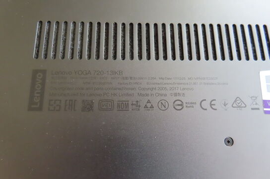 Bærbar computer LENOVO YOGA 720-13IKB