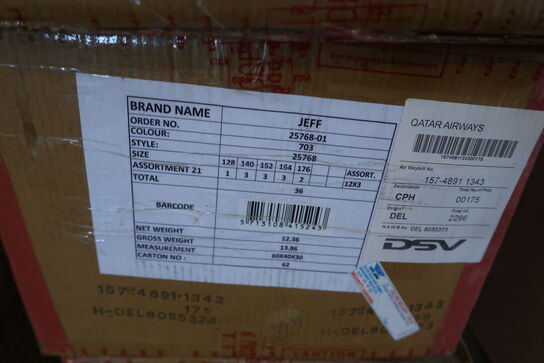 Ca. 200 dele diverse tøj