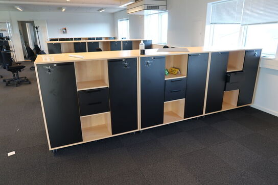 3 stk. reoler/skabe HOLMRIIS