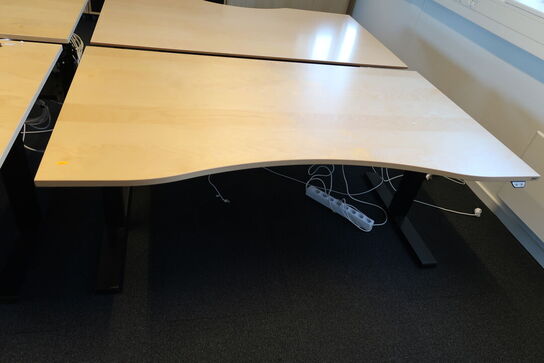 3 stk. el. hæve/sænke skriveborde KINNARPS