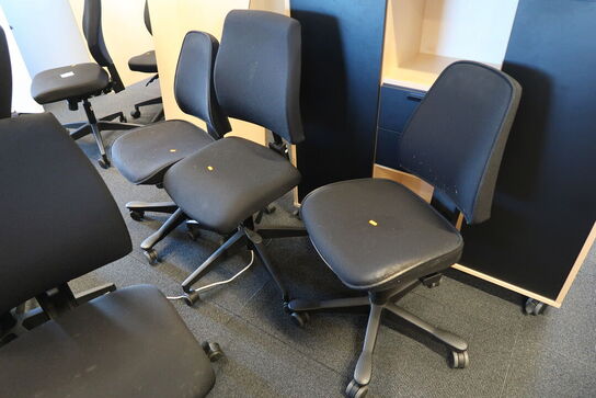 3 stk. kontorstole KINNARPS, DAARBEK DESIGN