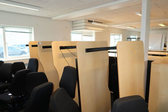 5 stk. el. hæve/sænke skriveborde 