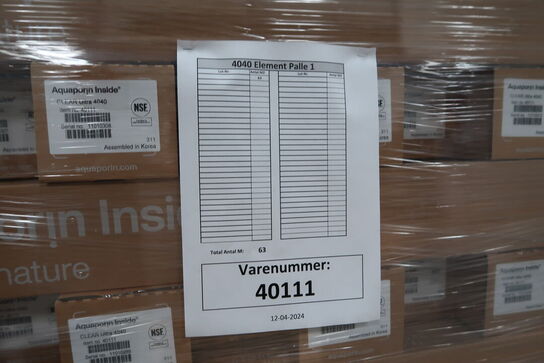 63 stk. CLEAR Ultra 4040 AQUAPORIN Inside