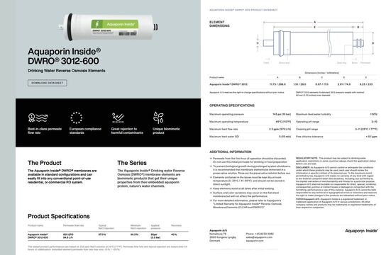65 stk. DRWO 3012-600 AQUAPORION Inside