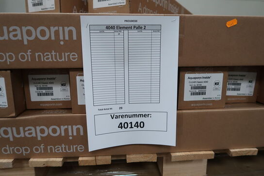 92 stk. CLEAR PLUS 4040XL/CLEAR CLASSIC 4040 AQUAPORIN Inside