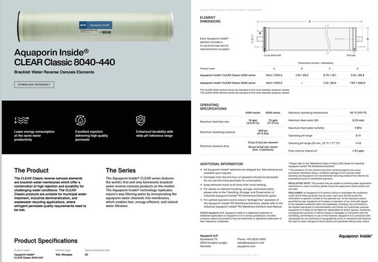 30 stk. CLEAR Classic 8040-440 AQUAPORIN Inside