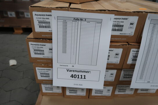 24 stk. CLEAR Ultra 4040 AQUAPORIN Inside