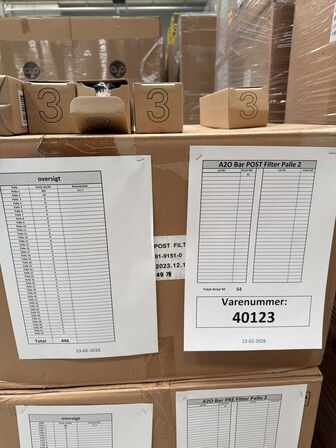 42 stk. A2O Bar POST filter, AQUAPORIN Inside® Varenr: 40123