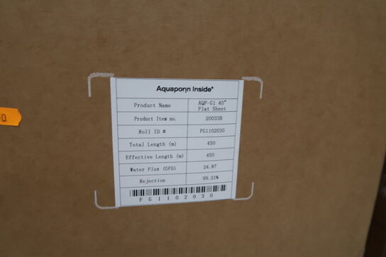 16 stk. flat sheet AQP-G1 40" AQUAPORIN Inside