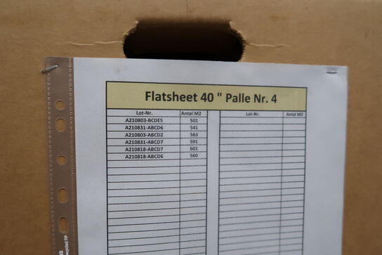 16 stk. paller med Flatsheet 40" AQUAPORIN Inside