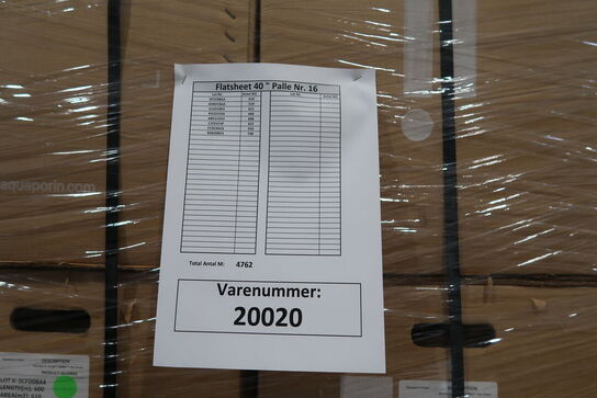 18 stk. paller med DWRO Flat Sheet 40" Membrane AQUAPORIN Inside