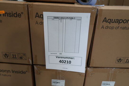 694 stk. DWRO 1812-175 AQUAPORIN Inside