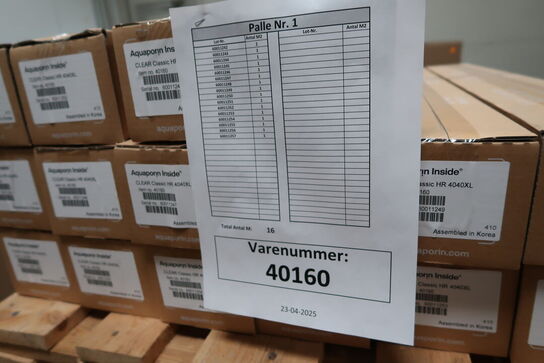 70 stk. CLEAR Classic HR 4040XL AQUAPORIN Inside