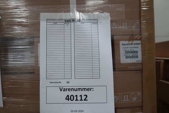 63 stk. CLEAR Ultra 4040XL AQUAPORIN Inside