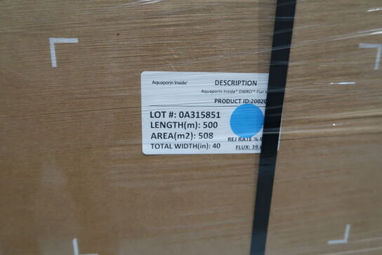 16 stk. paller med Flatsheet 40" AQUAPORIN Inside