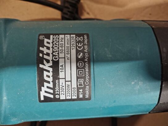 Vinkelsliber, demo, uden emballage.  MAKITA.  GA90205.