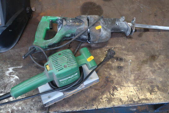 2 stk. håndværktøj HITACHI SV 12 V m.fl.