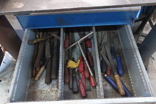 Stålskab med div. Værktøj