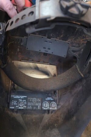 Svejsemaske samt trykluftværktøj