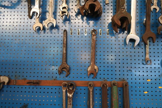 Værktøjstavle med div. værktøj