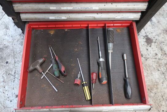 Værktøjsvogn med div. Værktøj