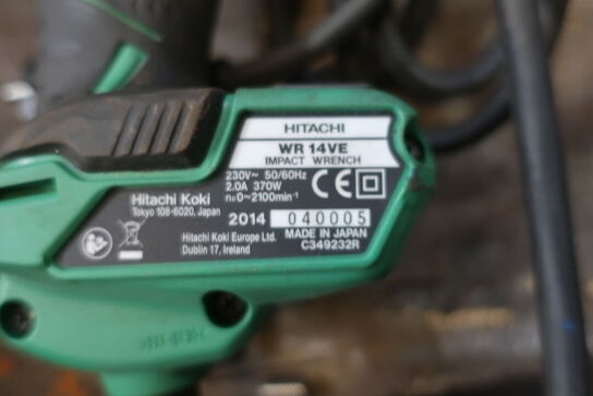 2 stk. håndværktøj HITACHI CN 165A, WR 14VE