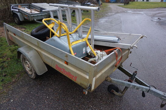 Dantrailer 752 F-1 trailer årg: 2007. 750Kg. med indhold