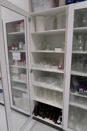 Div. Beakers, kolber, flasker m.m.