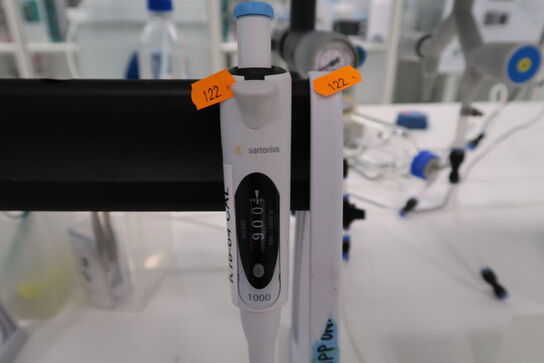Stativ med 4 stk. pipetter SARTORIUS