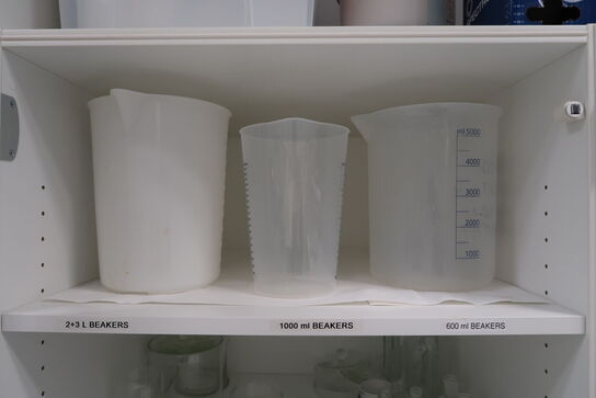 Div. Beakers, kolber, flasker m.m.