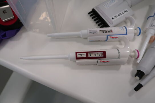 7 stk. pipetter SARTORIUS, THERMO SCIENTIFIC
