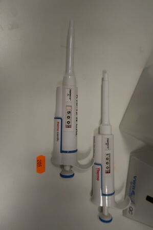 7 stk. pipetter SARTORIUS, THERMO SCIENTIFIC