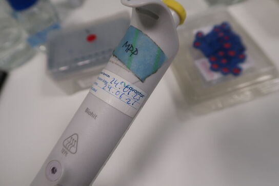 Stativ med 5 stk. pipetter THERMO SCIENTIFIC, SARTORIUS