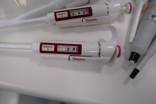7 stk. pipetter SARTORIUS, THERMO SCIENTIFIC