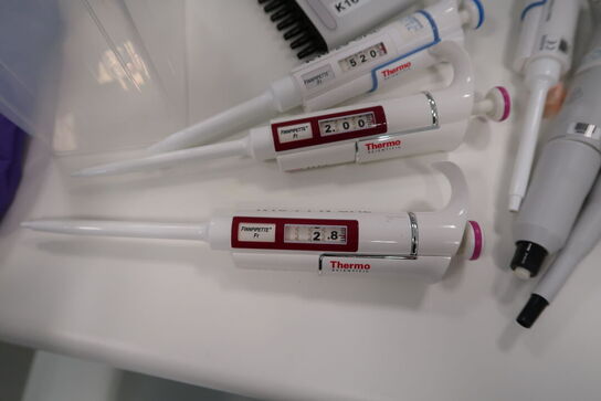 7 stk. pipetter SARTORIUS, THERMO SCIENTIFIC