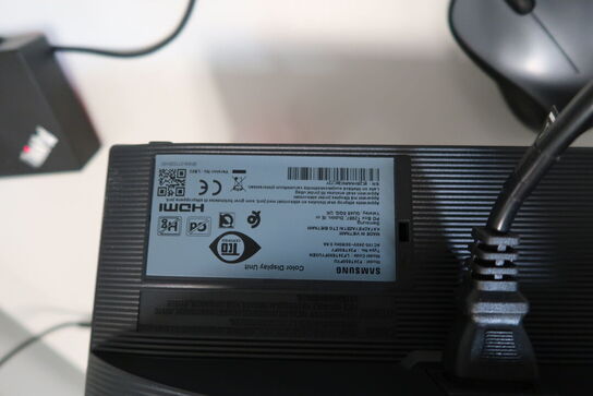 Computerskærm SAMSUNG, dockingstation LENOVO ThinkPad ThunerBolt 3 Dock Gen 2