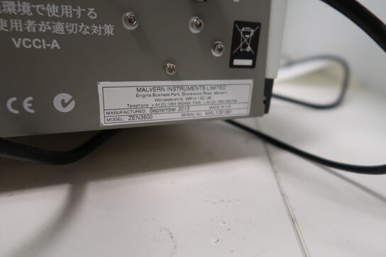 Micron Analizer ZETASIZER MALVERN ZEN3600