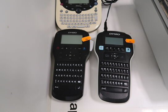3 stk. labelprintere DYMO, BROTHER