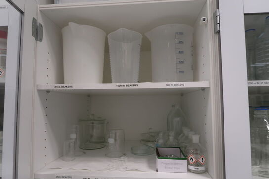 Div. Beakers, kolber, flasker m.m.