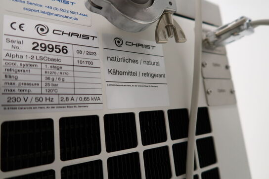 Frysetørrer CHRIST Alpha 1-2 LSCBasic